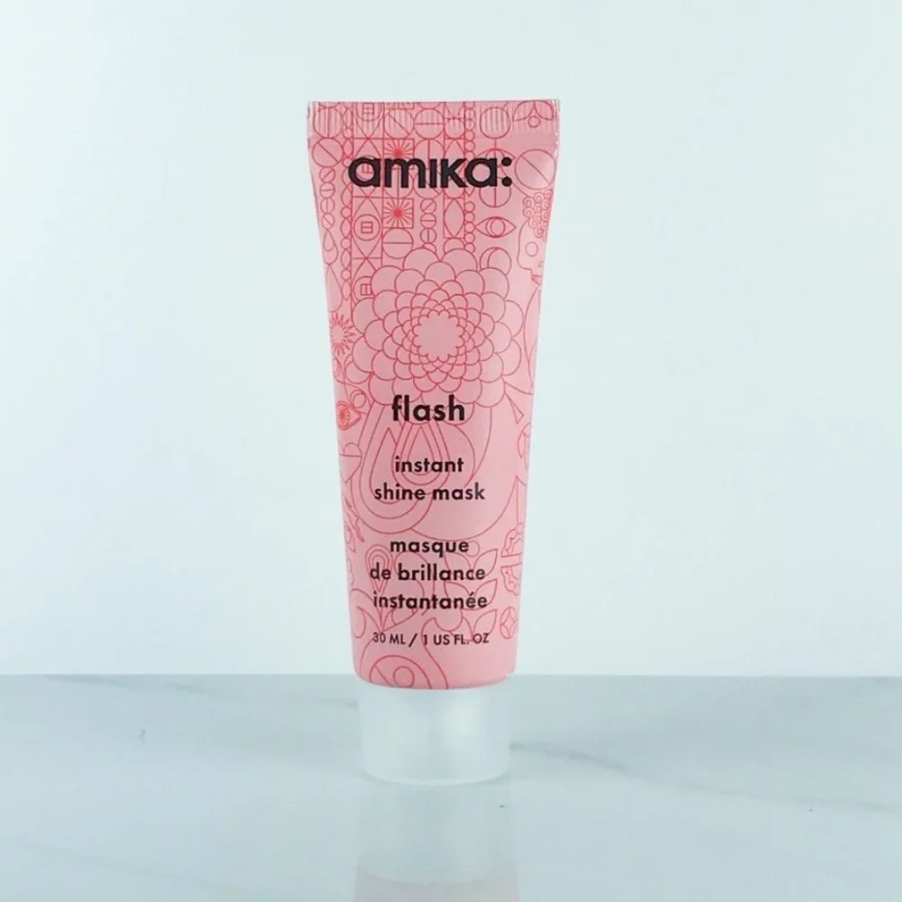 🌻 3/$20 🆕 Amika Flash Instant Shine Treatment Hair Mask Hydrates & Softens, 1 oz